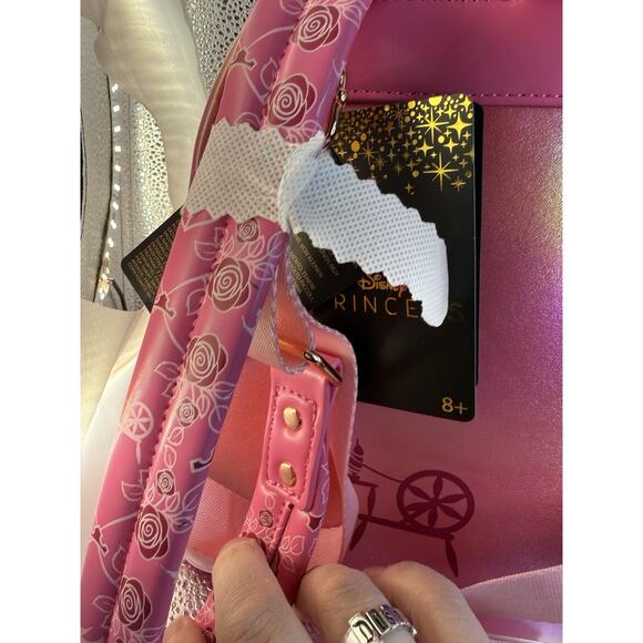 NWT Exclusive Loungefly Disney Sleeping Beauty Shiny Series Backpack & Wallet